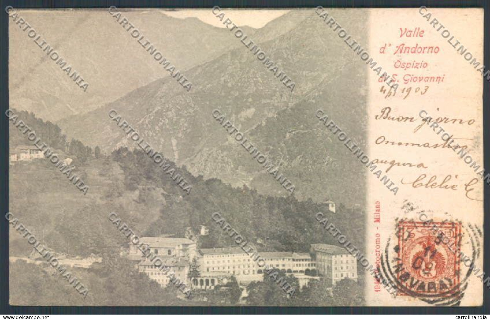 Biella San Giovanni D'Andorno Cartolina ZT6033 - Biella