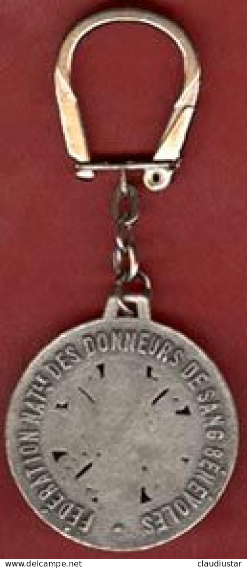 ** PORTE - CLEFS   DON  BENEVOLE  Du  SANG ** - Key-rings