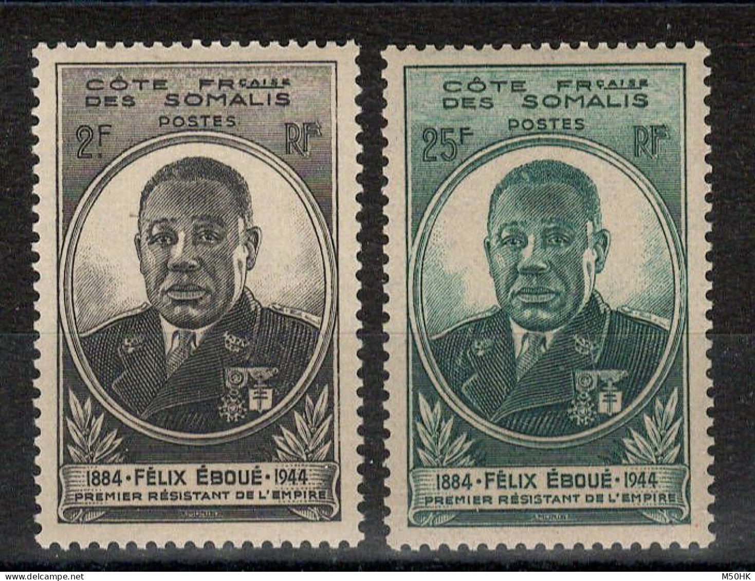 Cote Des Somalis - YV 262 & 263 N** MNH Luxe , Eboué - Ongebruikt