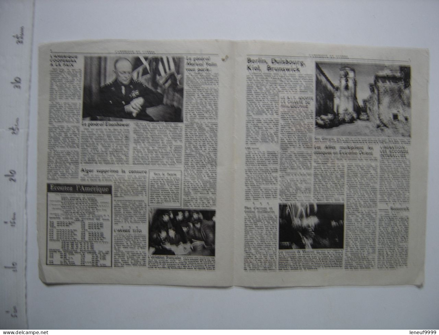 Flugblatt Tract Propagande Alliees Propaganda Leaflet L'AMERIQUE EN GUERRE 103 - 1939-45