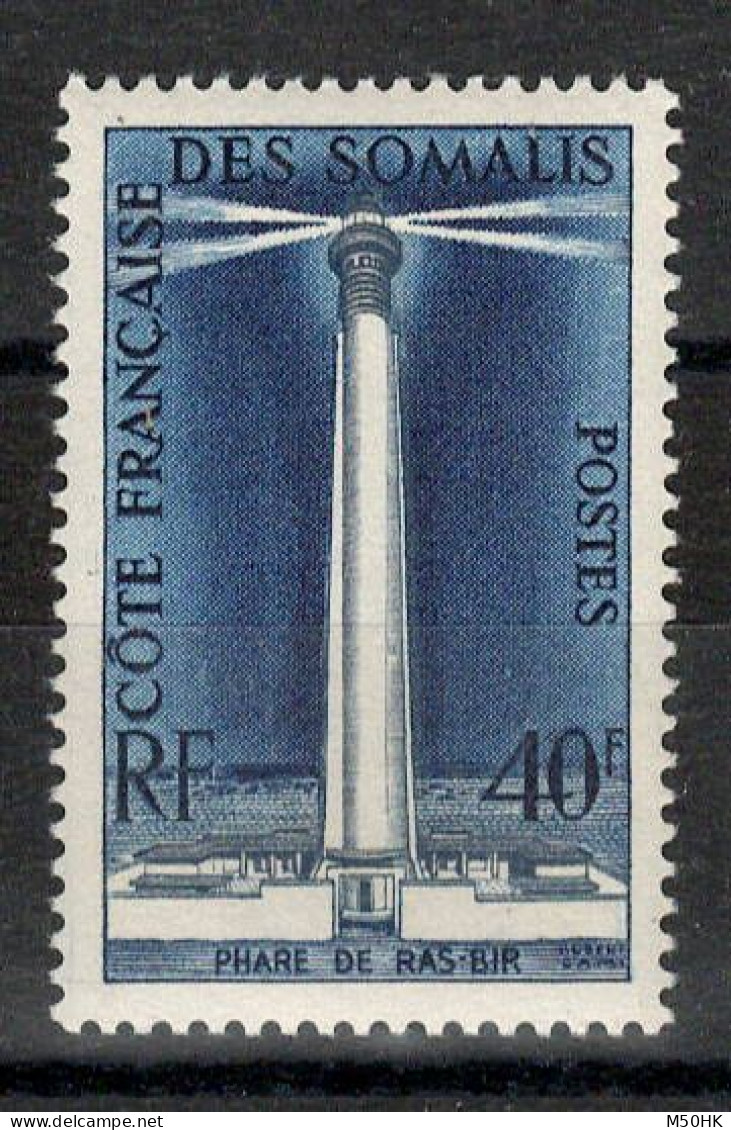 Cote Des Somalis - YV 286 N** MNH Luxe , Phare De Ras-Bir - Unused Stamps