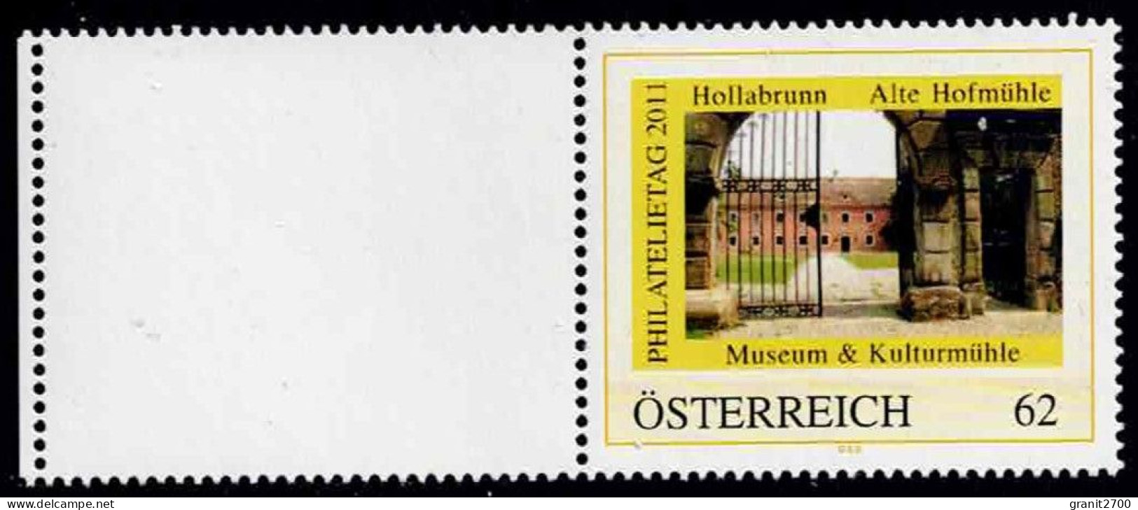 PM  Philatelietag Hollabrunn  Ex Bogen Nr. 8030380 Vom 18.10.2011  Postfrisch - Personalisierte Briefmarken