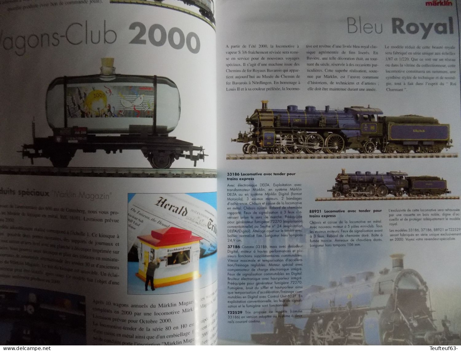 Revue Marklin N° 3/2000 Histoire Origine Du Train Miniature - Projet Kottenforst - Réseau En Voie K... - Frans