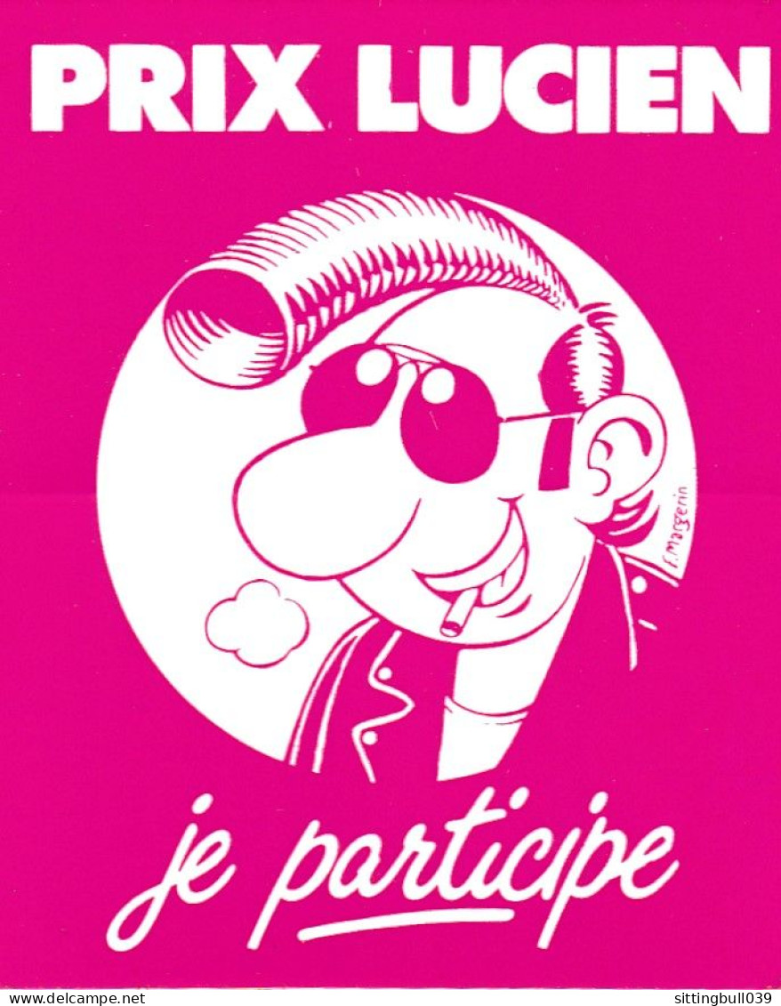 MARGERIN. RARE Autocollant PUB PRIX LUCIEN, JE PARTICIPE, Années 80 - Adesivi