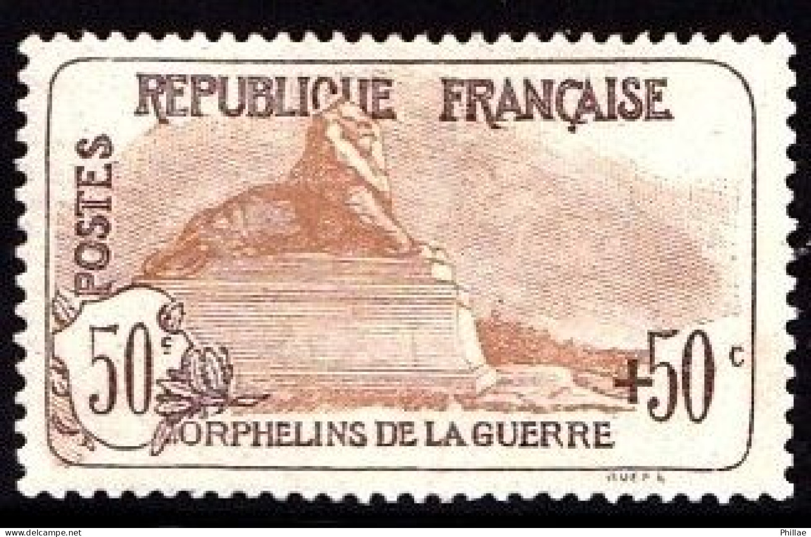 153 - 50c+50c  1°Orphelins - Neuf N* (trace Infime) - Signé Calves - Très Bon Centrage (+ 25%) - TB - Unused Stamps