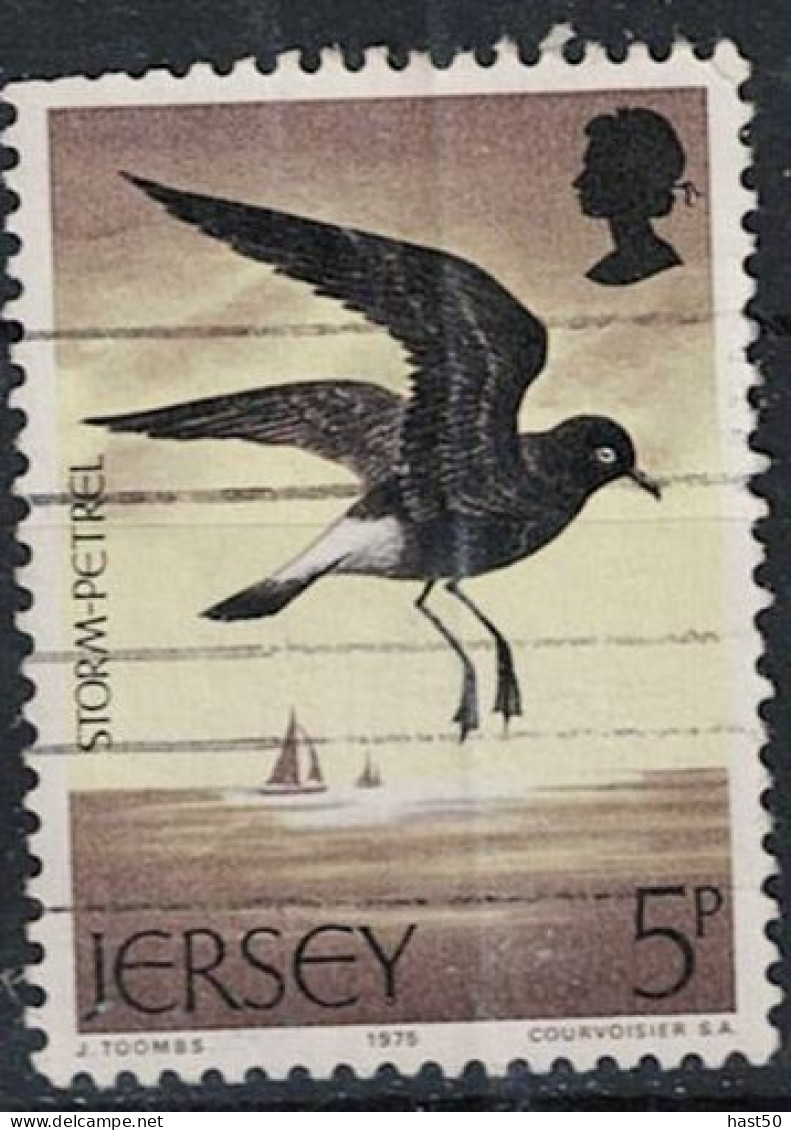 Jersey - Sturmschwalbe (Hydrobates Pelagicus) (MiNr: 124) 1975 - Gest Used Obl - Jersey