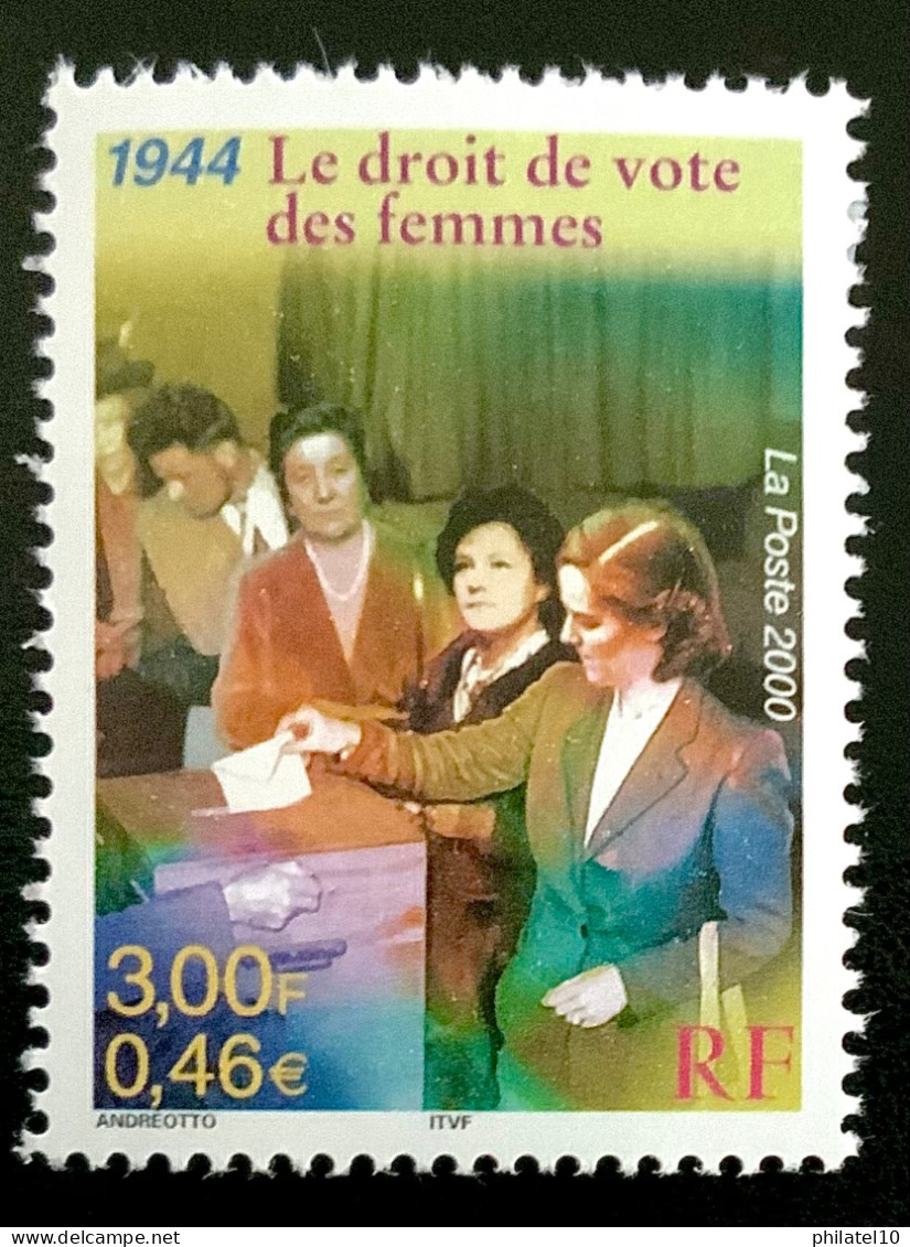 2000 FRANCE N 3353 LE DROIT DE VOTE DES FEMMES - NEUF** - Neufs