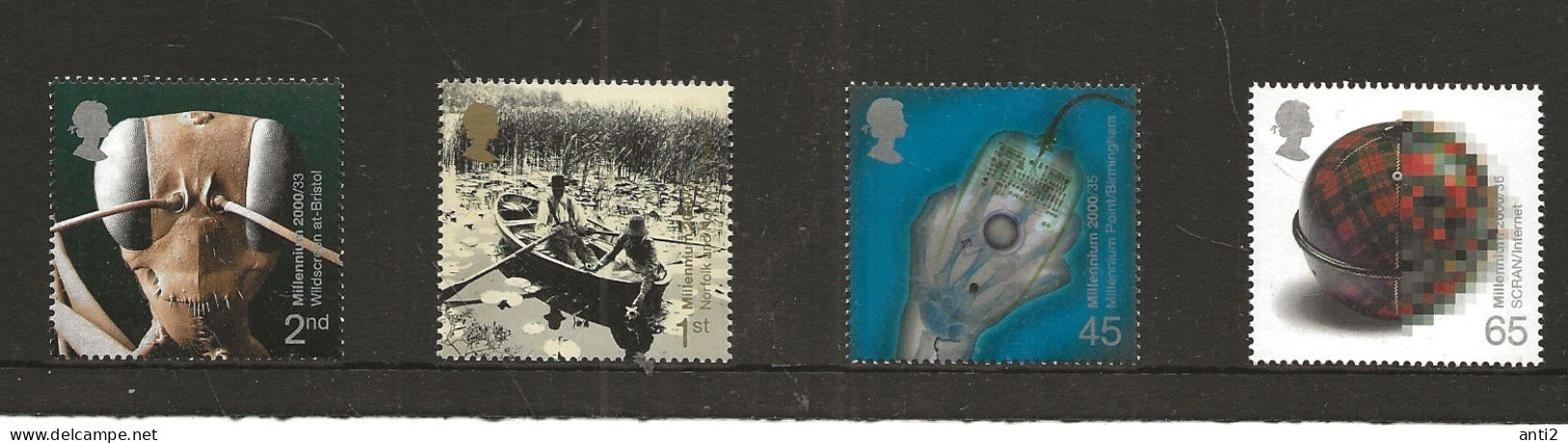 Great Britain 2000  Turn Of The Millennium (XXIV): Mind And Matter.  Mi  1889-1892  MNH(**) - Ungebraucht