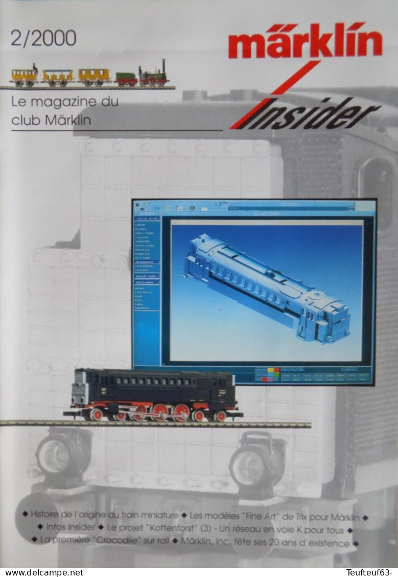 Revue Marklin N° 2/2000 Histoire Origine Du Train Miniature - Projet Kottenforst - 1ère "Crocodile" Sur Rail... - Francés