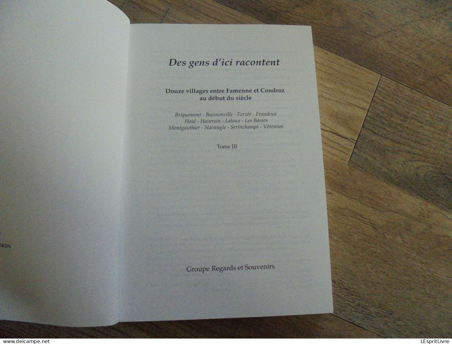 DES GENS D'ICI RACONTENT T 3 Condroz Briquemont Haversin Forzée Montgauthier Buissonville Serinchamps Conjoux Laloux - Belgique