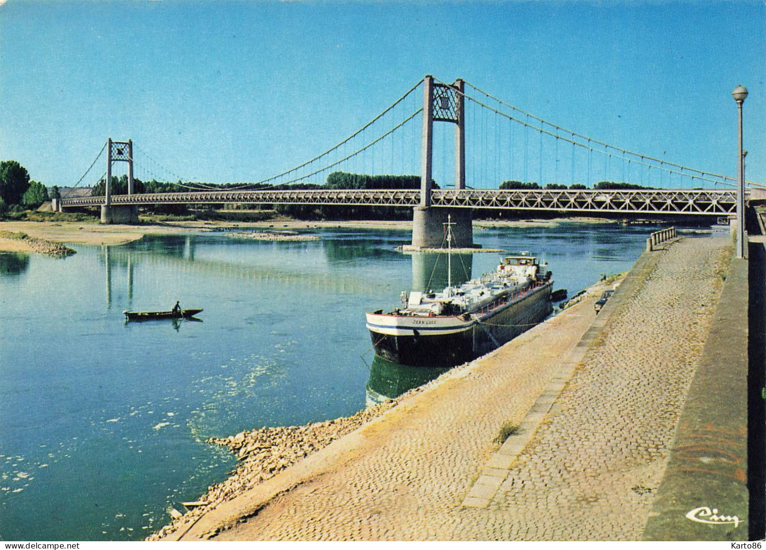 Ancenis * Péniche Batellerie * Le Pont * Thème Péniches Barge Chaland - Ancenis