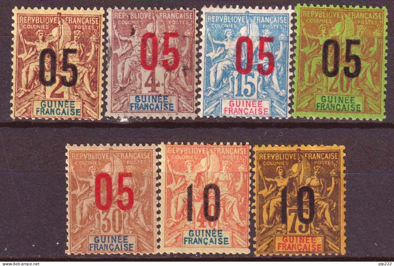 Guinea 1912 Y.T.48/54 */MH VF/F - Ongebruikt