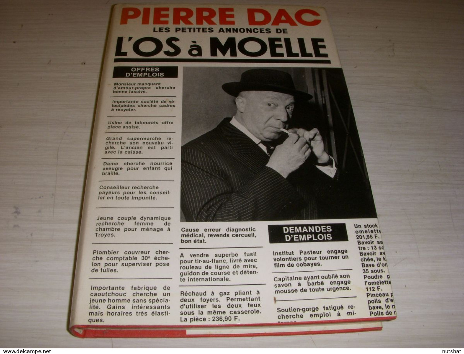 LIVRE Pierre DAC Les PETITES ANNONCES De L'OS à MOELLE Ed FRANCE LOISIRS 1987 - Humour