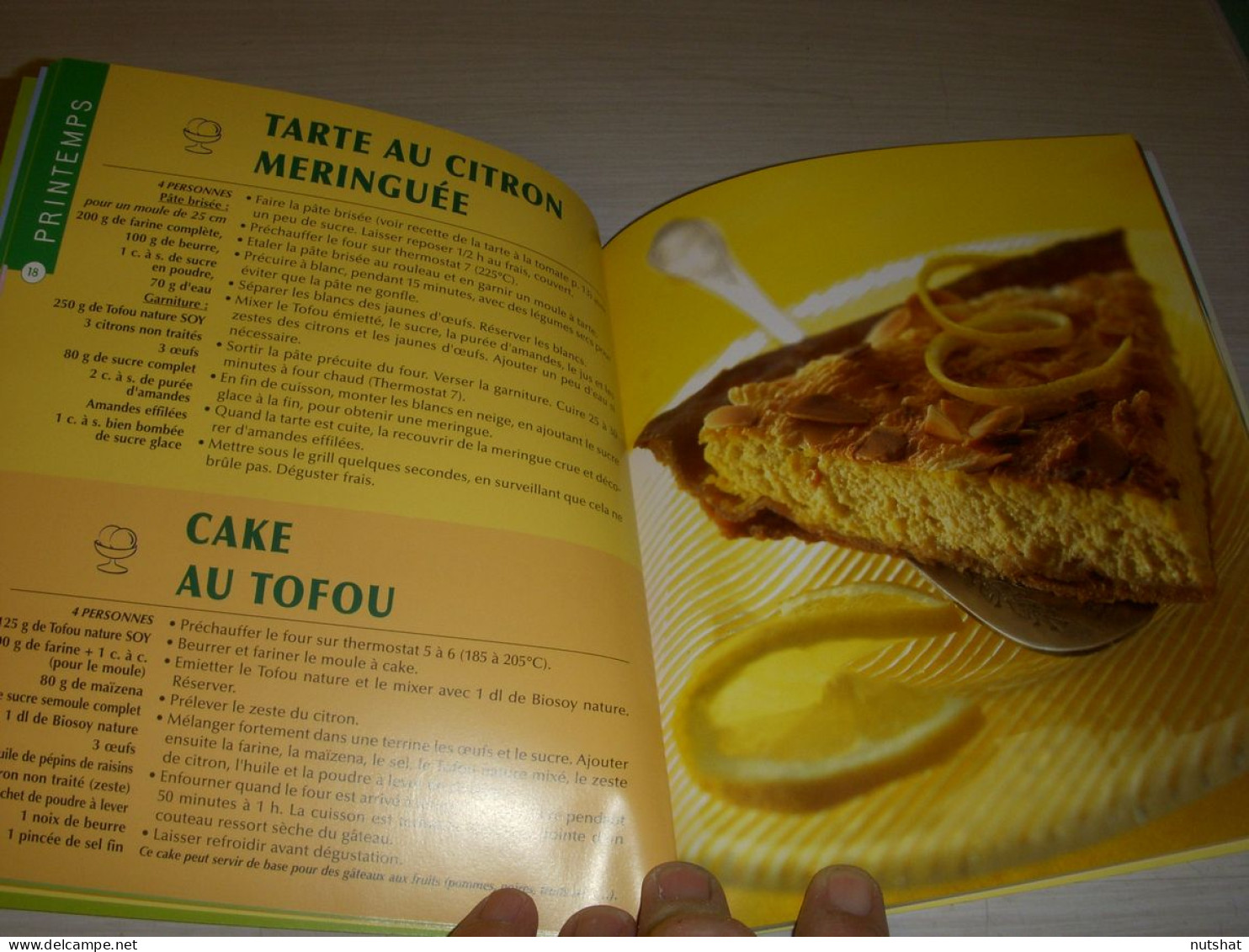 CUISINE LIVRE ALTERNATIVE VEGETALE 100 RECETTES Au TOFOU 2004 70p. Couleur       - Gastronomia