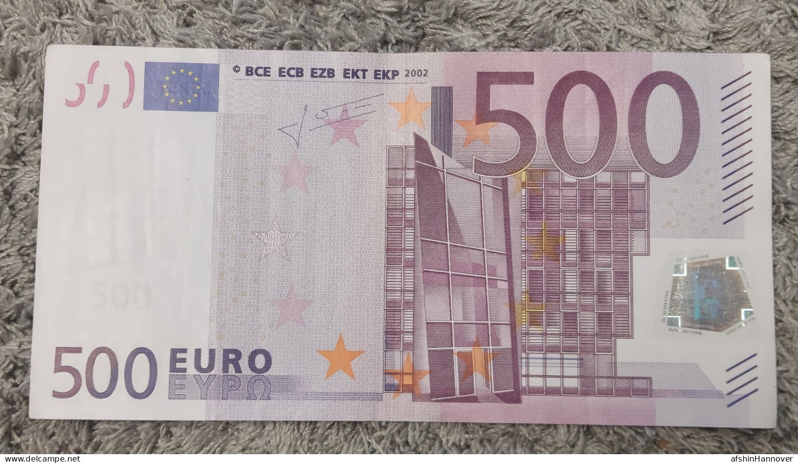 European Union  500 Euro Banknote 2002 Rare X0 Series Germany 500€ 2002 - 500 Euro