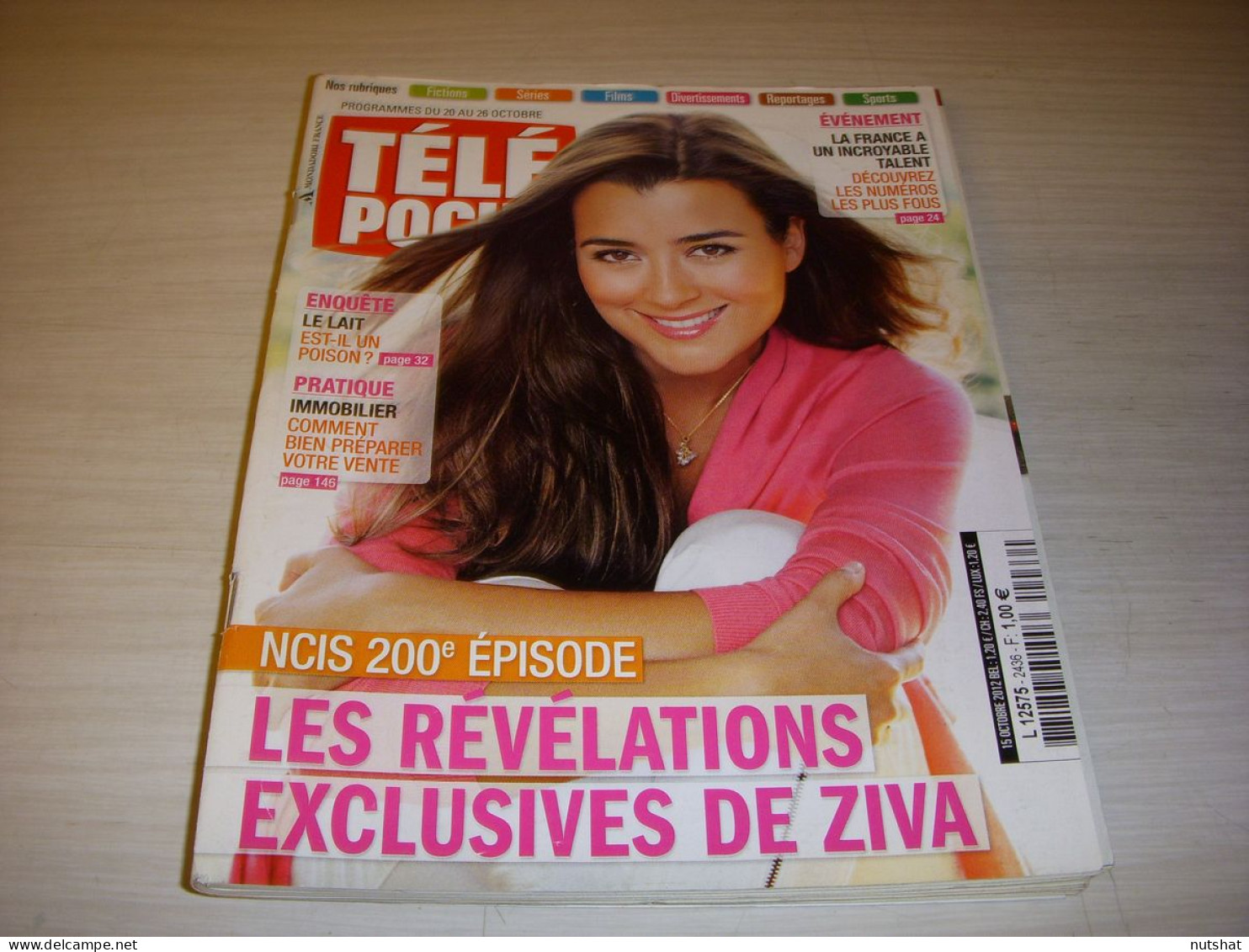 TELE POCHE 2436 15.10.2012 NCIS ZIVA LALANNE Brad PITT The BEATLES Melle AGNES - Télévision