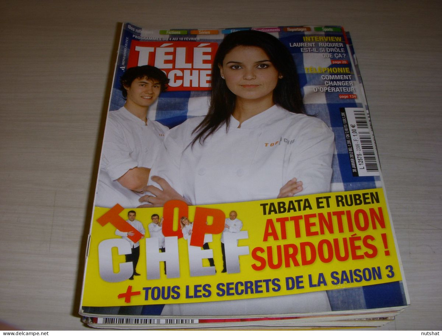 TELE POCHE 2399 23.01.2012 TOP CHEF Laurent RUQUIER Juliette GRECO SHY'M BEJO - Télévision