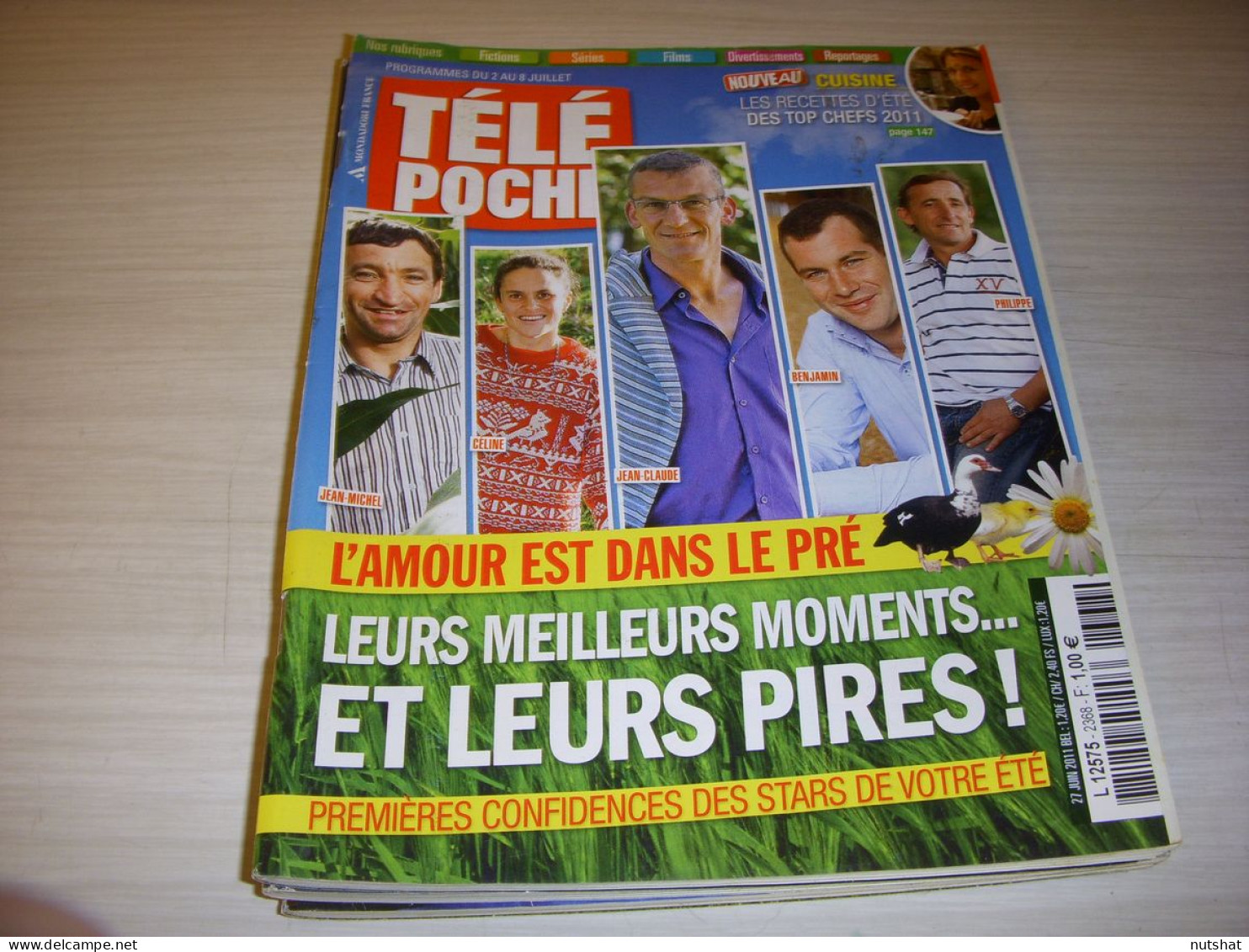 TELE POCHE 2368 27.06.2011 AMOUR Est Dans Le PRE De RAINIER A ALBERT De MONACO - Télévision