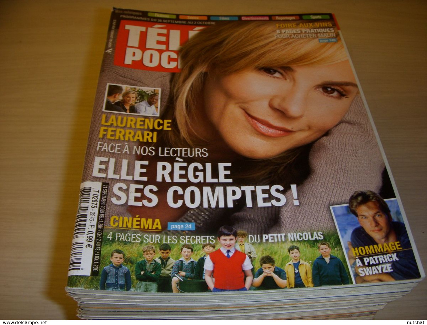 TELE POCHE 2276 21.09.2009 Laurence FERRARI Patrick SWAYZE Le PETIT NICOLAS - Televisione