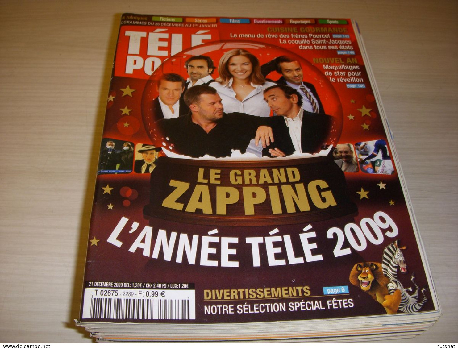 TELE POCHE 2289 21.12.2009 ZAPPING De 2009 TARZAN Yves MONTAND CIRQUE De PEKIN - Televisión