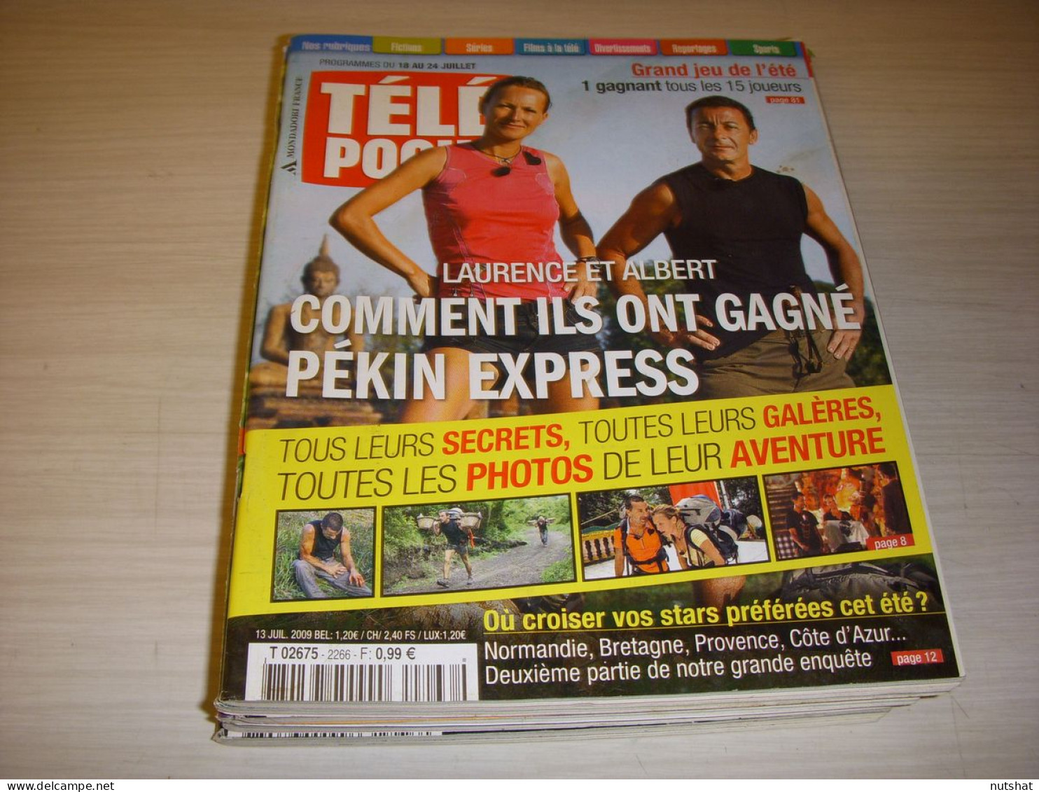 TELE POCHE 2266 13.07.2009 PEKIN EXPRESS Patrick SABATIER DOUGLAS Et ZETA-JONES - Televisione