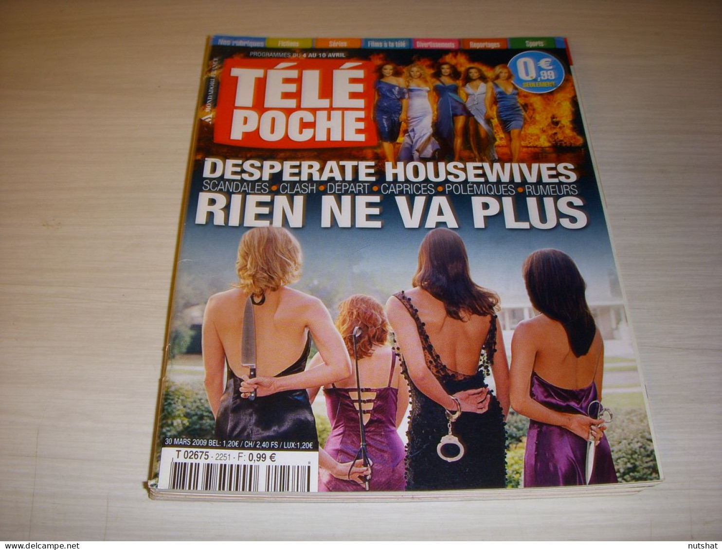 TELE POCHE 2251 30.03.2009 DESPERATE HOUSEWIVES 6 Pages OSS 117 Jean DUJARDIN - Fernsehen