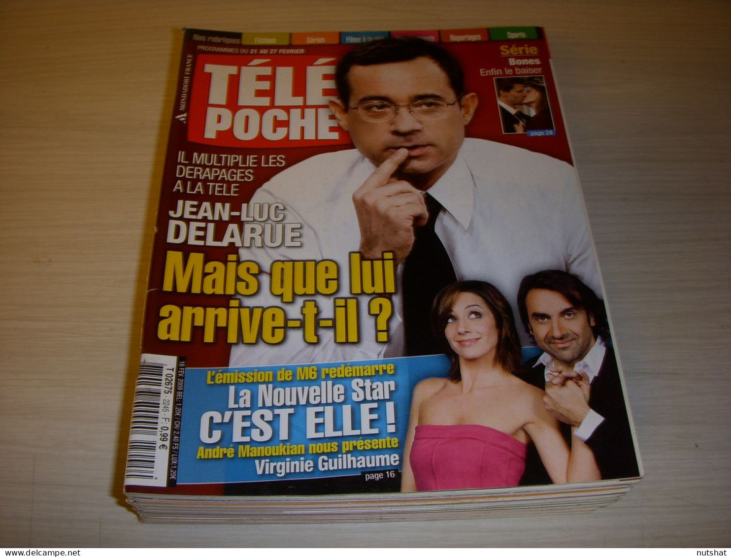 TELE POCHE 2245 16.02.2009 Jean Luc DELARUE Virginie GUILHAUME La POUPEE BARBIE - Televisie