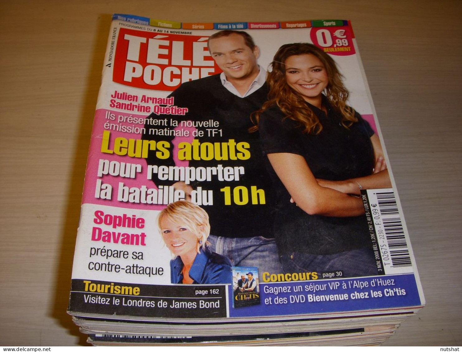 TELE POCHE 2230 03.11.2008 Julien ARNAUD Sandrine QUETIER Sophie DAVANT CHABAT - Télévision