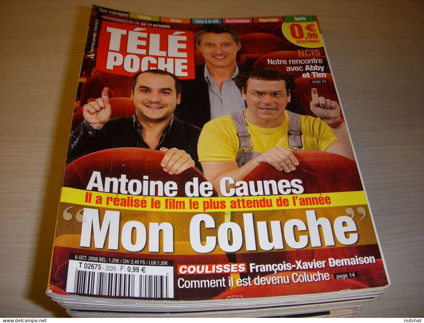 TELE POCHE 2226 06.10.2008 Antoine De CAUNES Paul NEWMAN Amel BENT Nathalie BAYE - Télévision