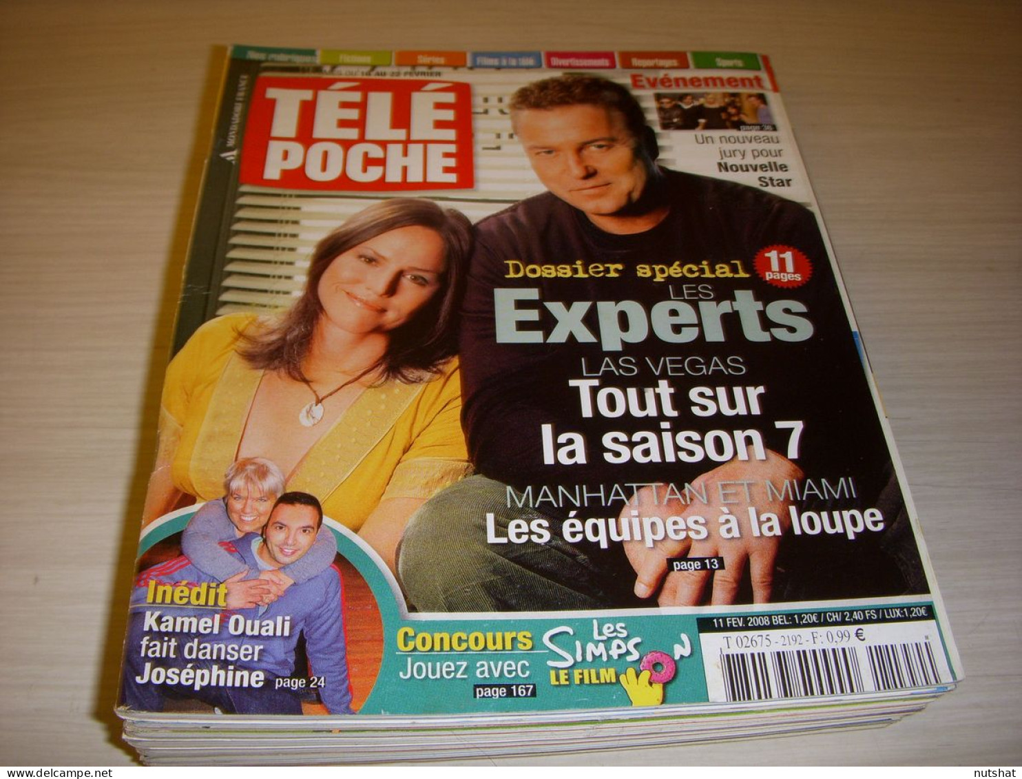 TELE POCHE 2192 11.02.2008 DOSSIER EXPERTS Antoine De CAUNES Jeromine PASTEUR - Télévision