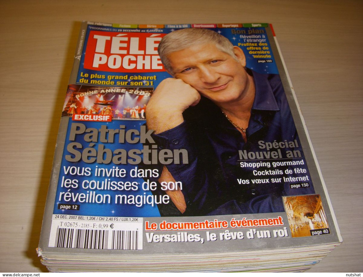 TELE POCHE 2185 24.12.2007 Patrick SEBASTIEN Nick CUTTER Amel BENT Julien LEPERS - Televisie