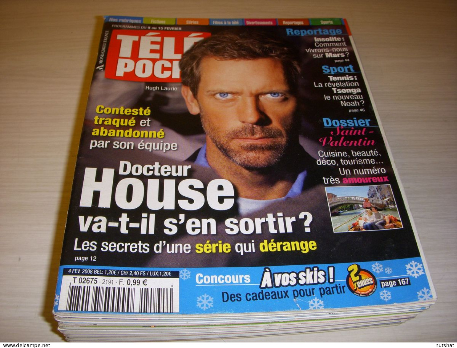 TELE POCHE 2191 04.02.2008 Dr HOUSE Jean Hugues ANGLADE MEDIUM ARQUETTE KAVANAGH - Televisie