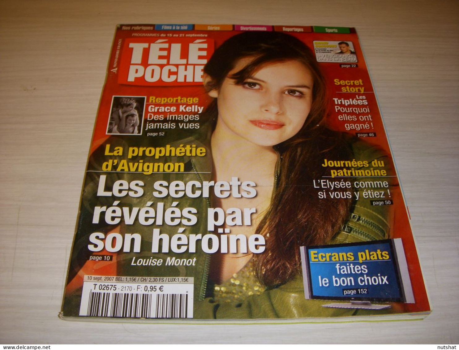 TELE POCHE 2170 10.09.2007 Louise MONOT Grace KELLY Justin TIMBERLAKE - Fernsehen