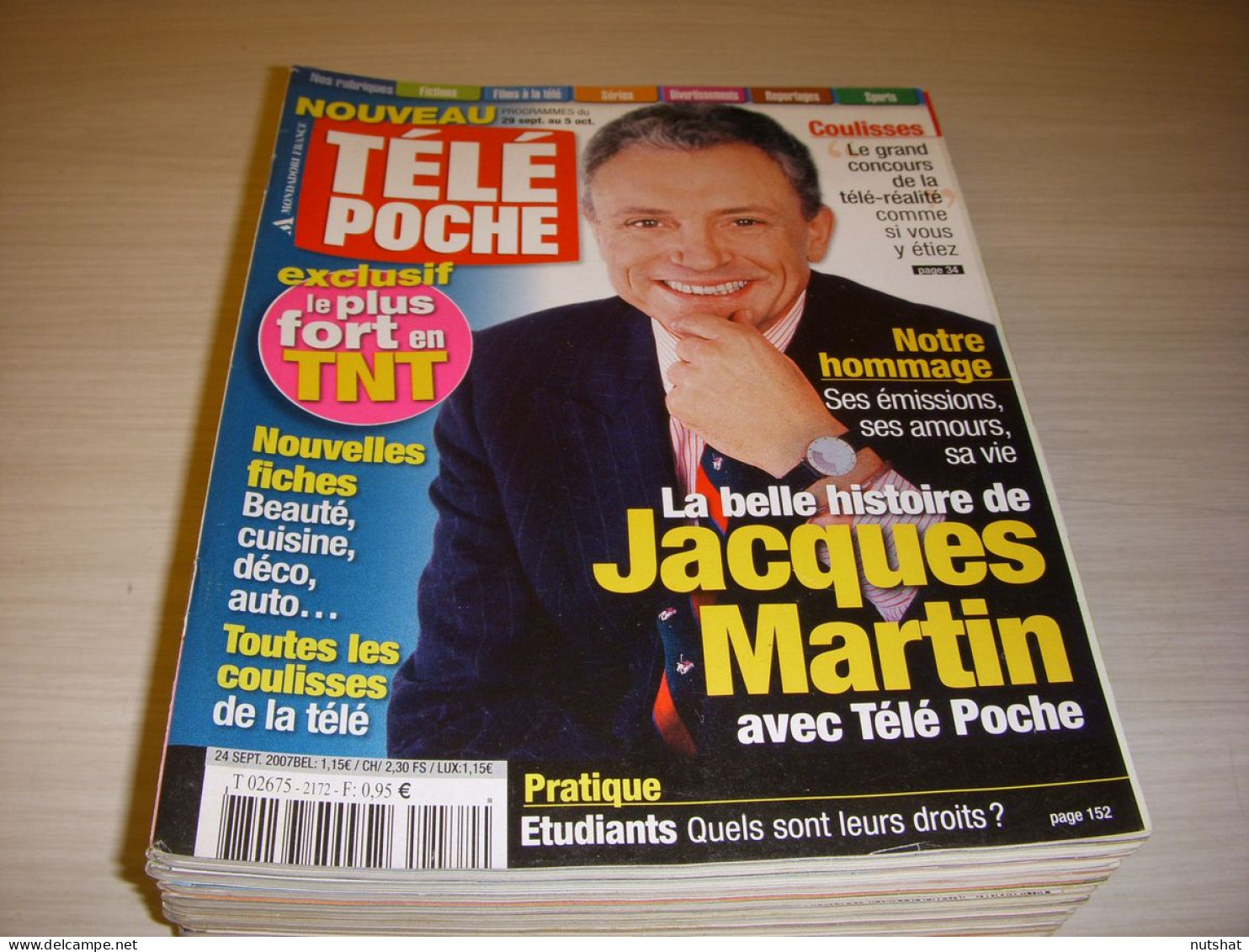 TELE POCHE 2172 24.09.2007 HOMMAGE A Jacques MARTIN Charles BERLING Annie LENNOX - Fernsehen