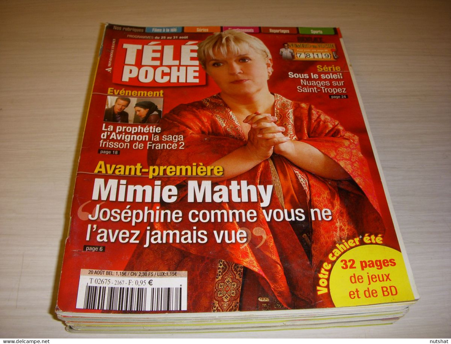 TELE POCHE 2167 20.08.2007 Mimie MATHY SHREK TOKIO HOTEL SERIE SOUS Le SOLEIL - Télévision