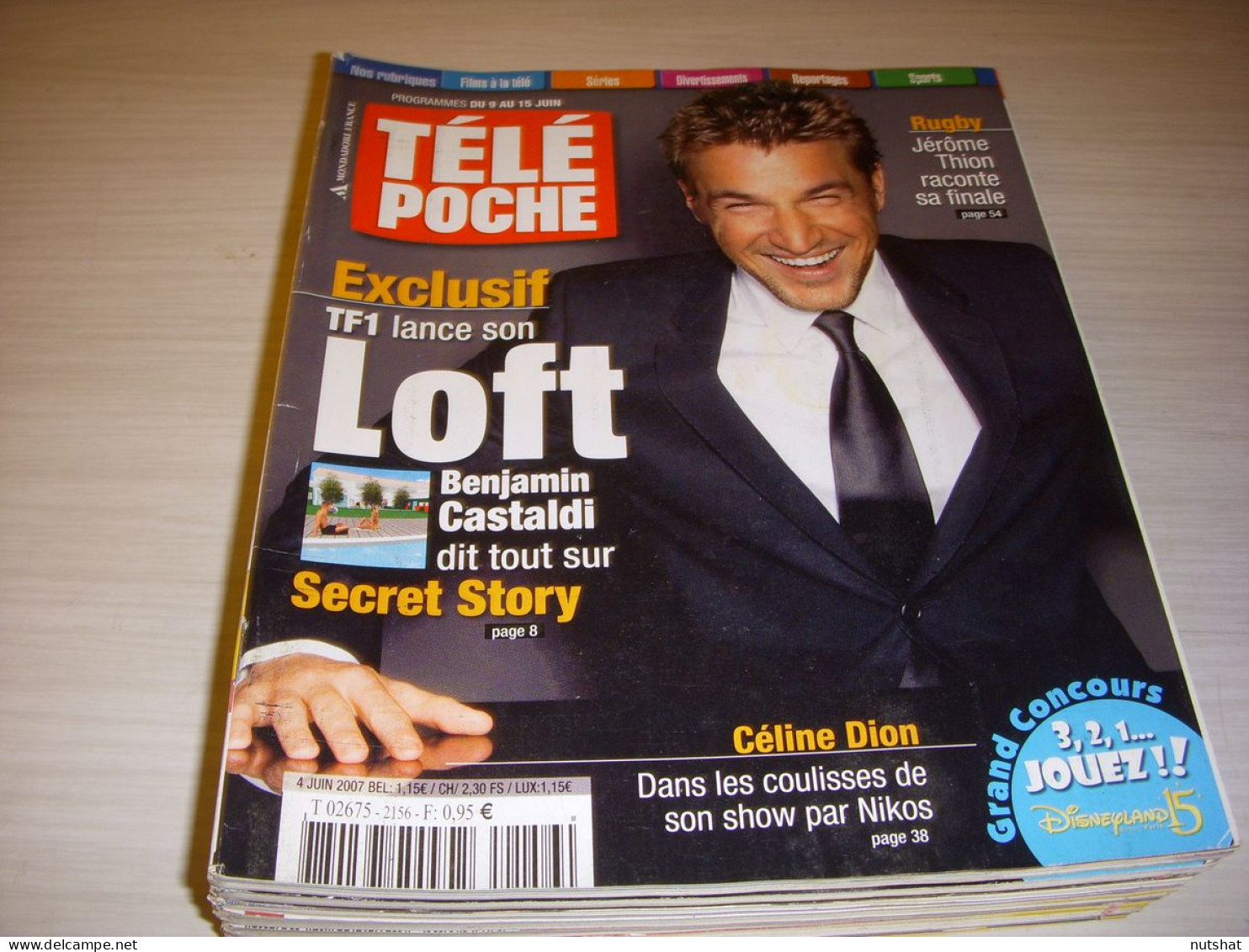 TELE POCHE 2156 04.06.2007 Benjamin CASTALDI DION LUMBROSO Armelle DEUTSCH THION - Television