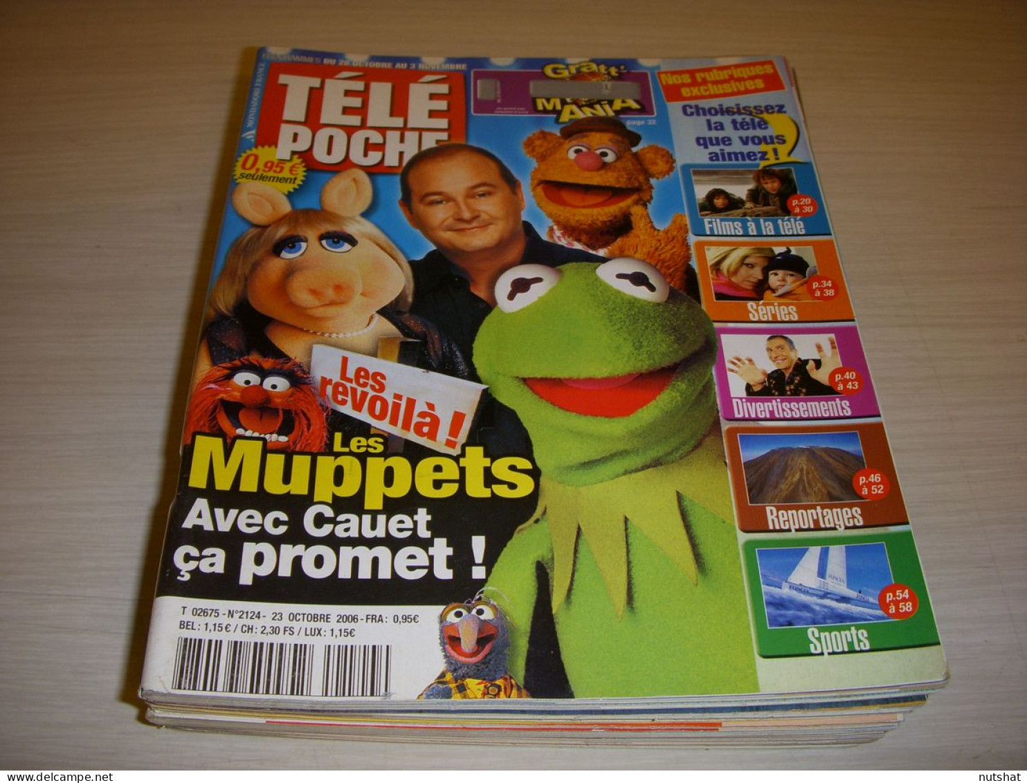 TELE POCHE 2124 23.10.2006 CAUET MUPPETS BEATLES BOCCOLINI NAGUI TADDEI - Televisie