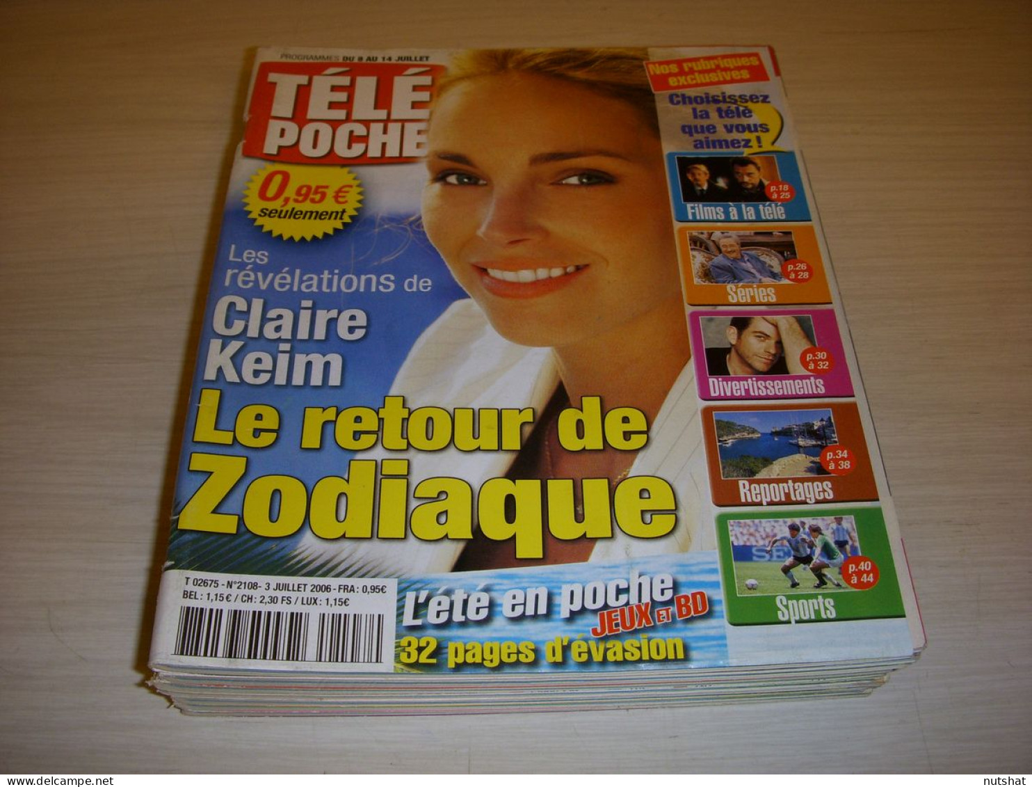 TELE POCHE 2108 03.07.2006 Claire KEIM Myriam ABEL Pauline ESTER Victor LANOUX - Televisión
