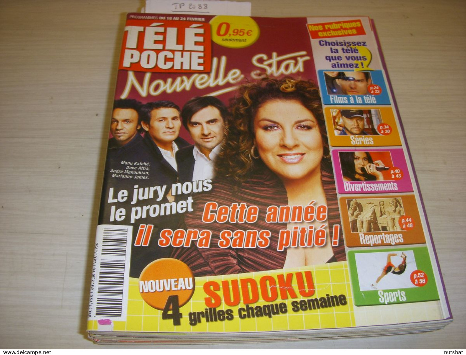 TELE POCHE 2088 13.02.2006 NOUVELLE STAR Mimie MATHY ANGGUN KAVANAGH - Fernsehen