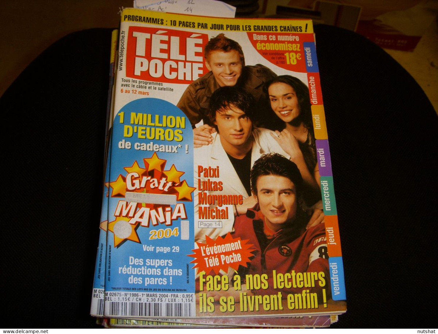 TELE POCHE 1986 01.03.2004 GREG BASSO DOMBASLE ALMADOVAR BB BARDOT JULIE PIETRI - Télévision