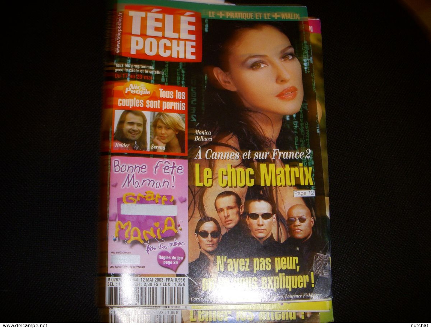 TELE POCHE 1944 04.05.2003 BELLUCI MATRIX CHARVET PEREZ CRISTIANI LEMLER YOUN - Fernsehen