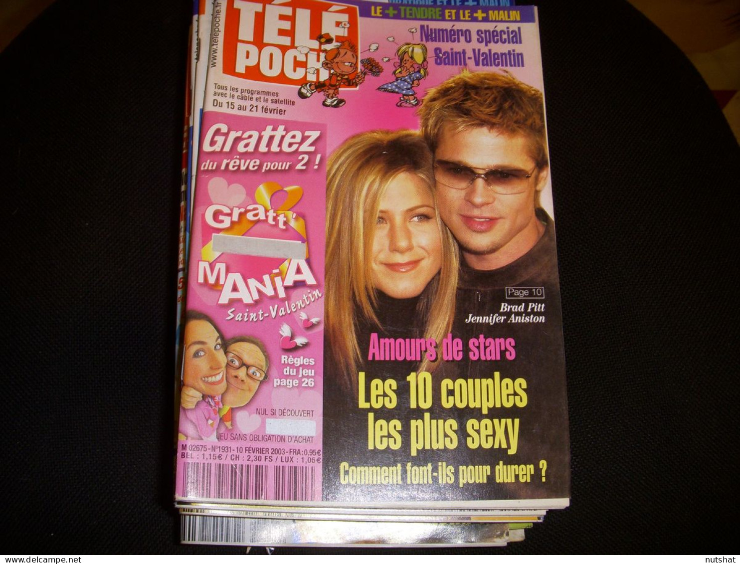 TELE POCHE 1931 10.02.2003 ANISTON MIMIE MATHY DE CAUNES BRASSEUR ZETA JONES - Télévision