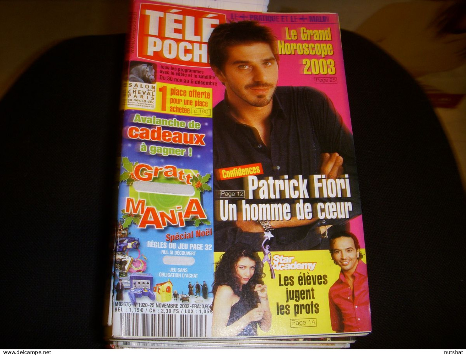 TELE POCHE 1920 25.11.2002 FIORI ASLOUM COBURN BRUNI TEDESCHI AXELLE RED ELMALEH - Television