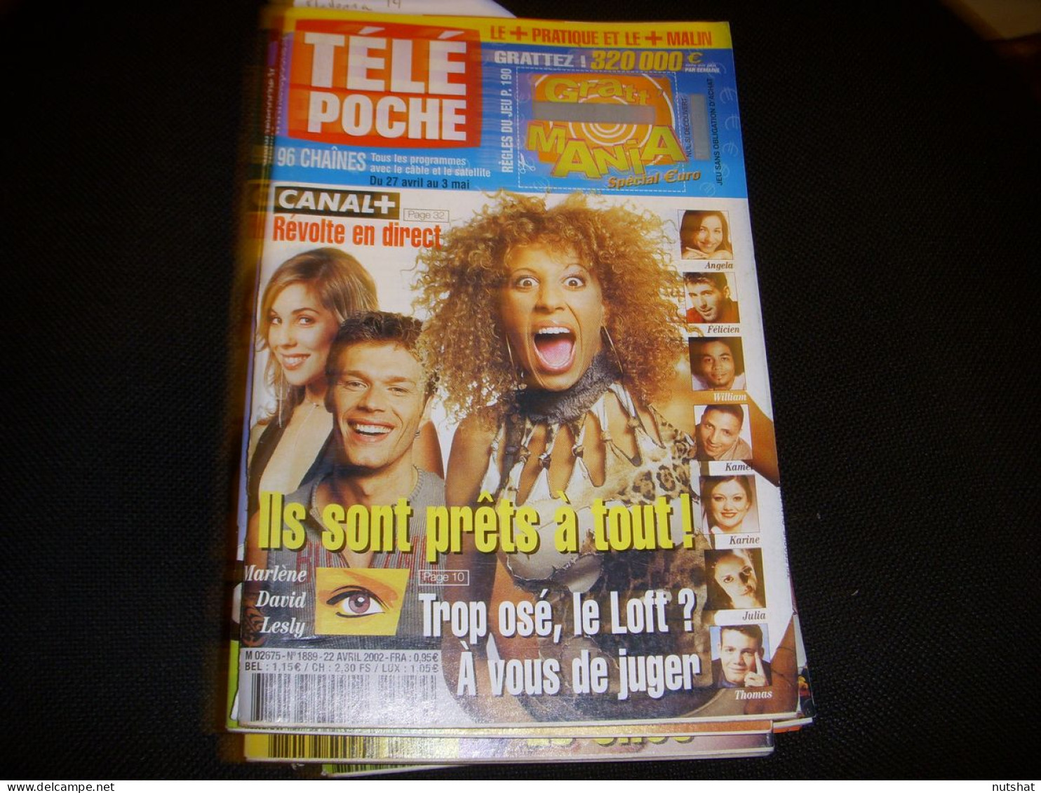 TELE POCHE 1889 22.04.2002 LOFT CHARDEN STONE MCBEAL MADONNA DOMBASLE DEUTSCH - Télévision