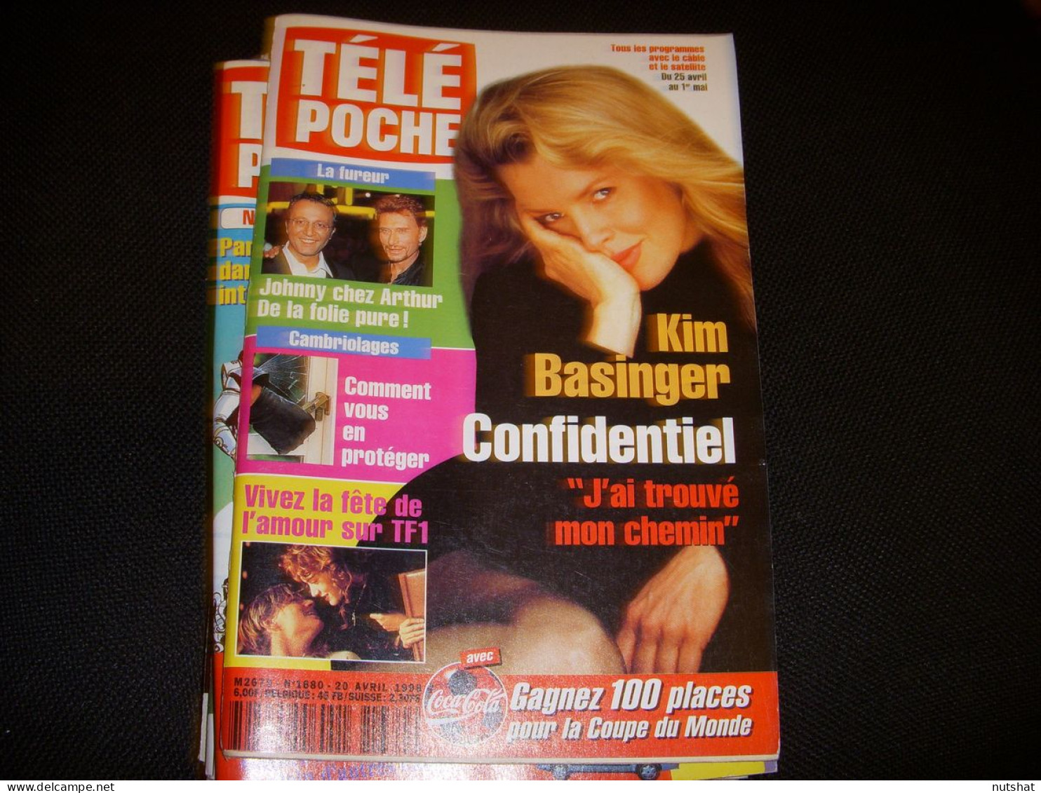 TELE POCHE 1680 20.04.1998 Kim BASINGER Johnny HALLIDAY Catherine LARA V. SANSON - Televisie