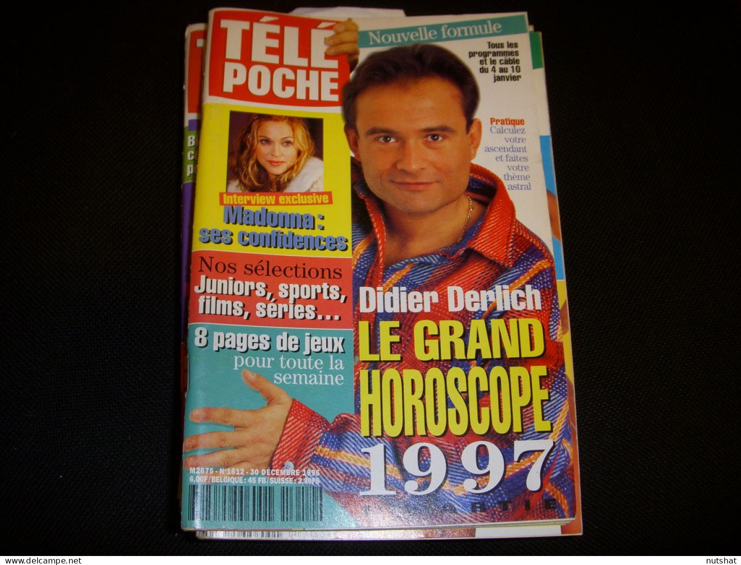 TELE POCHE 1612 30.12.1996 Didier DERLICH MADONNA MASTROIANNI Luna SENTZ OTERO - Télévision