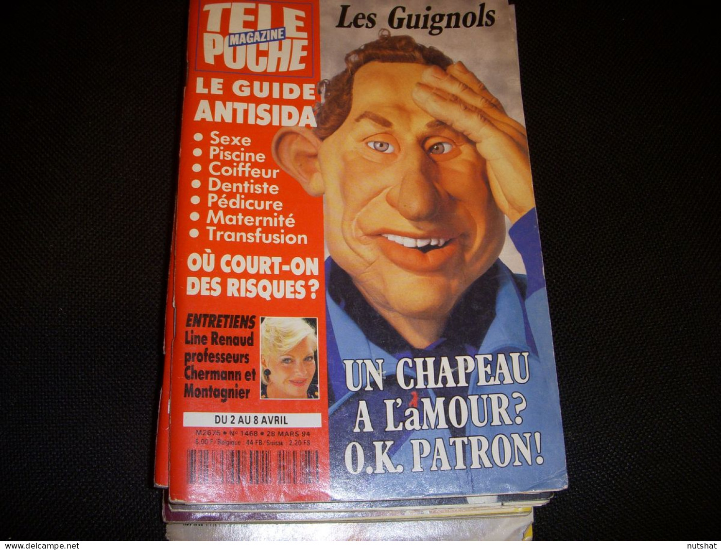 TELE POCHE 1468 28.03.1994 LES GUIGNOLS PAPIN CANTONA DOROTHEE GOYA COLOMBO - Télévision