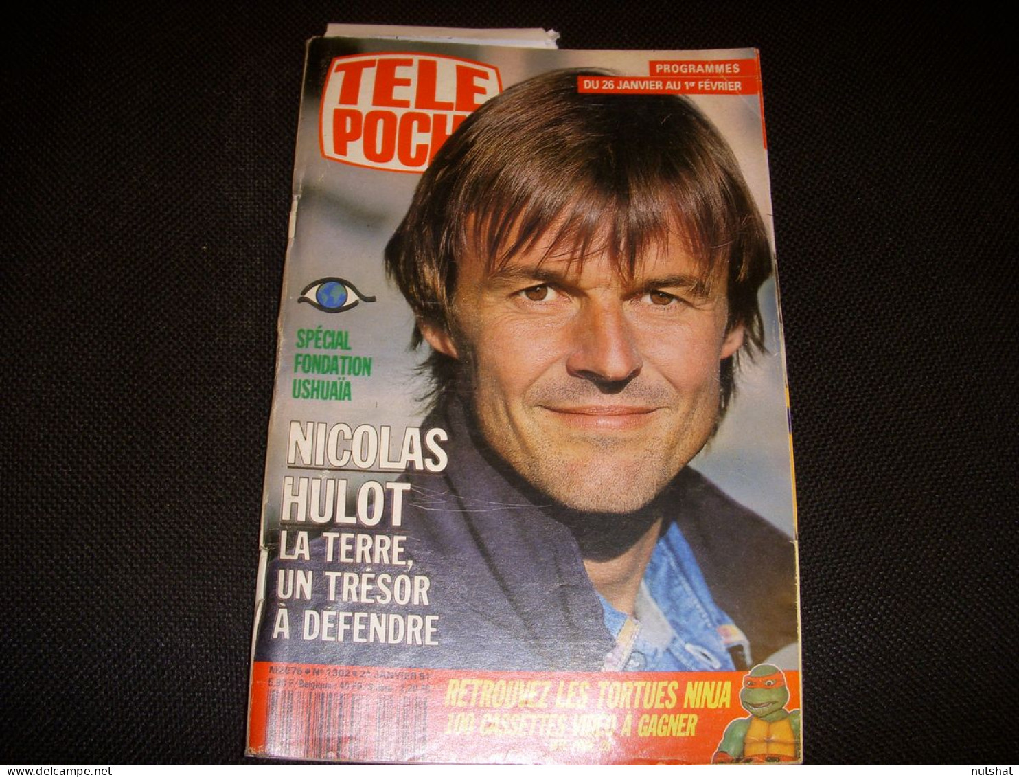 TELE POCHE 1302 21.01.1991 NICOLAS HULOT C BOUQUET TORTUES NINJA TONTON DAVID - Fernsehen