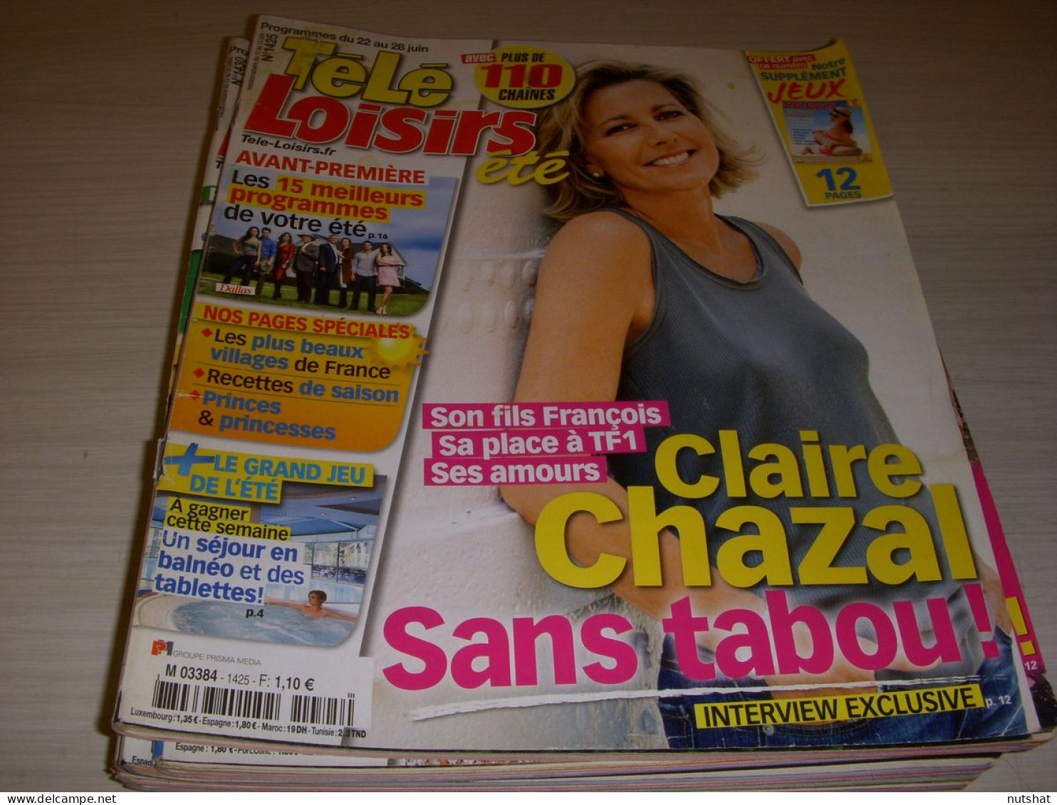 TELE LOISIRS 1425 06.2013 Claire CHAZAL Charlotte CASIRAGHI Nos CHERS VOISINS - Televisione