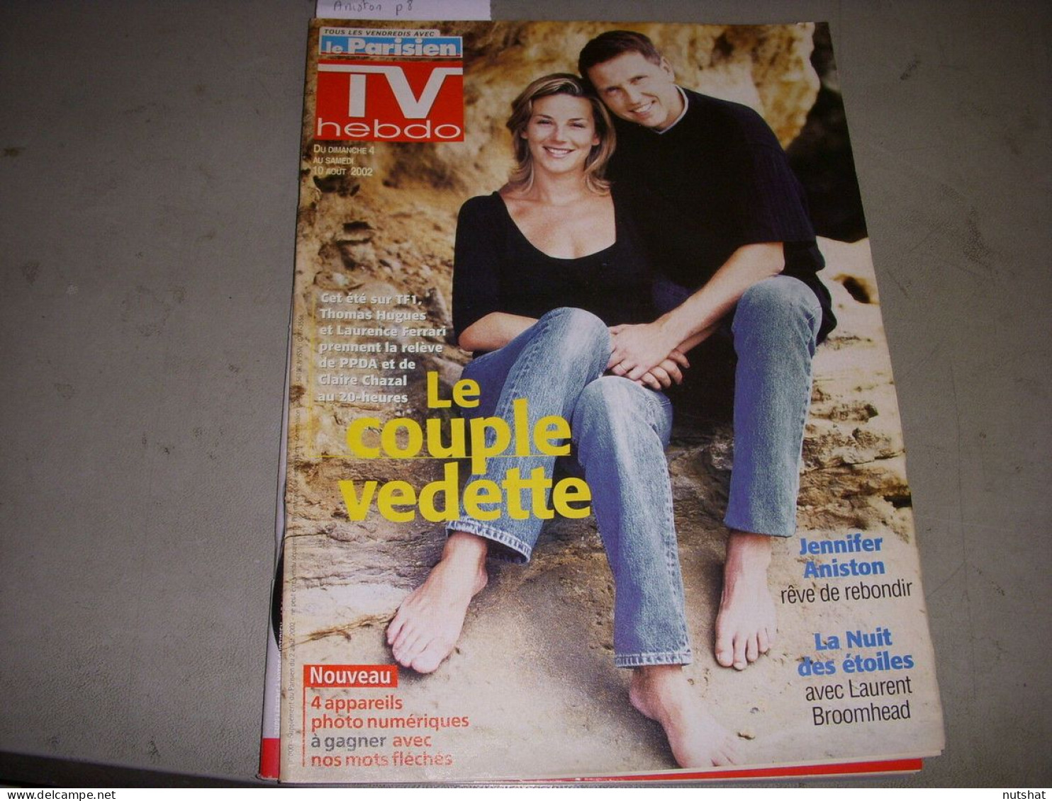 TV HEBDO LE PARISIEN 04.08.2002 LAURENCE FERRARI JENNIFER ANISTON ANEMONE - Television